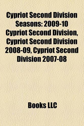 Cypriot Second Division Seasons
