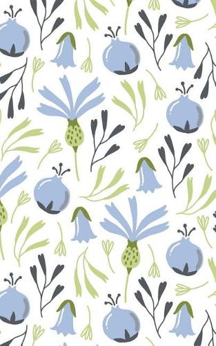 Cornflower Blue Botanic - Lined Notebook with Margins - 5x8