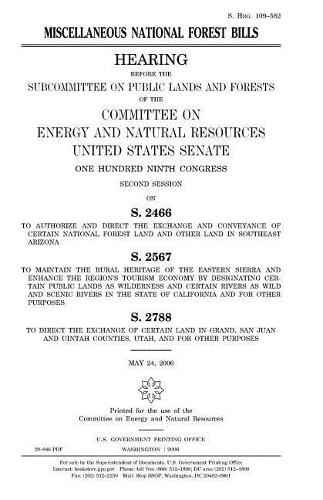 Miscellaneous National Forest Bills