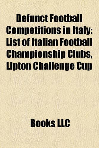 Defunct Football Competitions in Italy