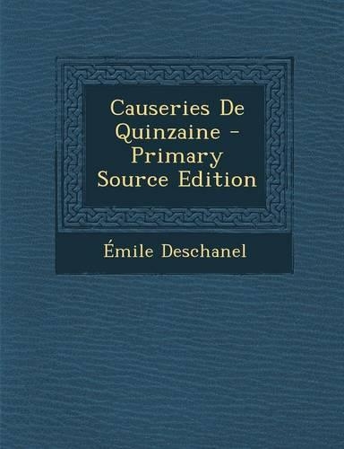 Causeries De Quinzaine