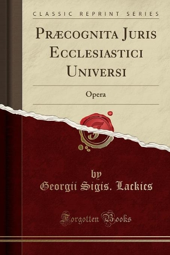 Præcognita Juris Ecclesiastici Universi