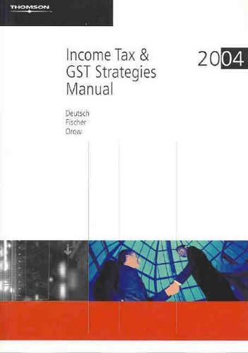 Income Tax and GST Strategies Manual