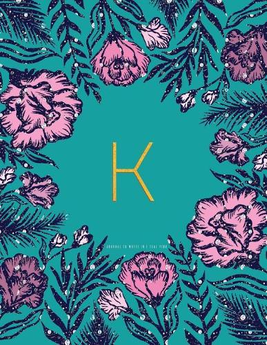 K Journal to Write in - Teal Pink