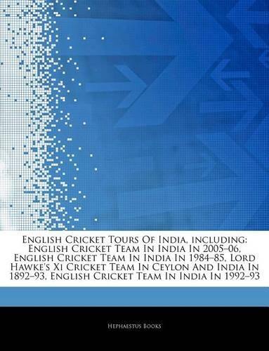 Articles on English Cricket Tours of India, Including