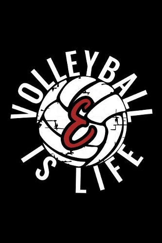 E Monogram Initial Volleyball Journal