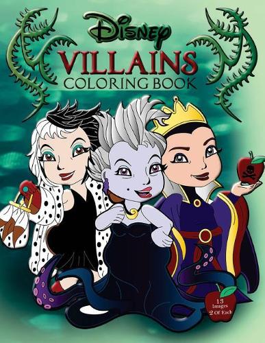 Disney Villains Coloring Book: (English)