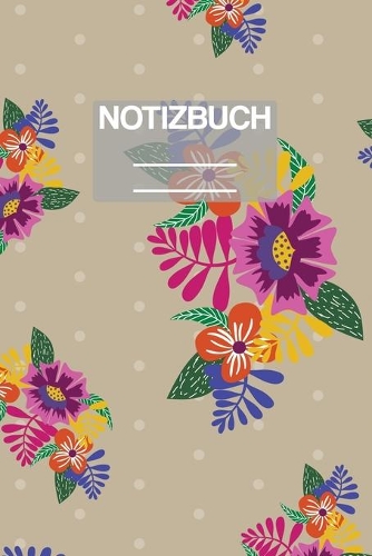 Notizbuch A5 Muster Blumen Flower Bunt