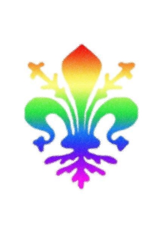 Rainbow Fleur-De-Lis