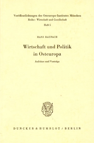 Wirtschaft Und Politik in Osteuropa