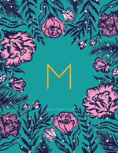 M Journal to Write in - Teal Pink