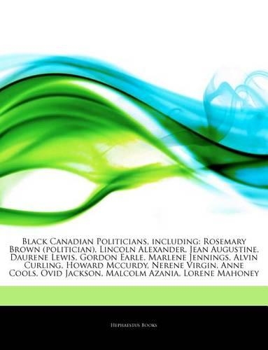 Articles on Black Canadian Politicians, Including