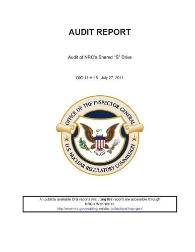 Audit of Nrc's Shared S Drive