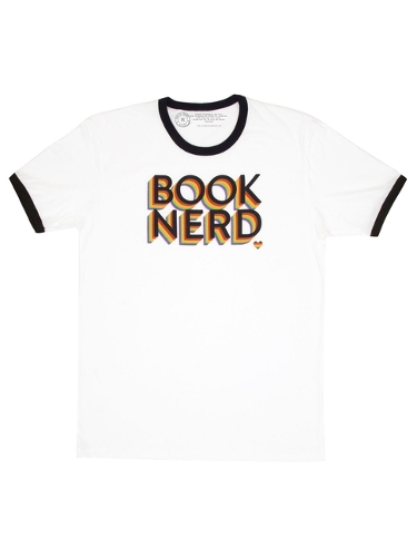 Book Nerd Pride Unisex Ringer T-Shirt Small