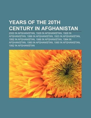 Years of the 20th Century in Afghanistan