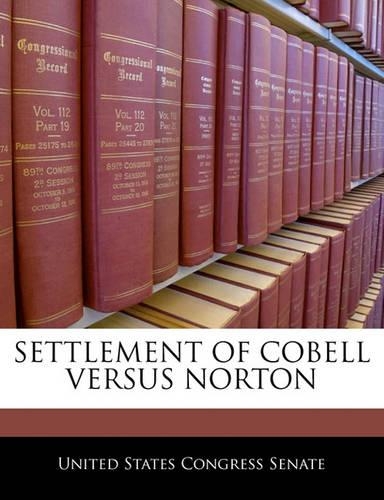 Settlement of Cobell Versus Norton