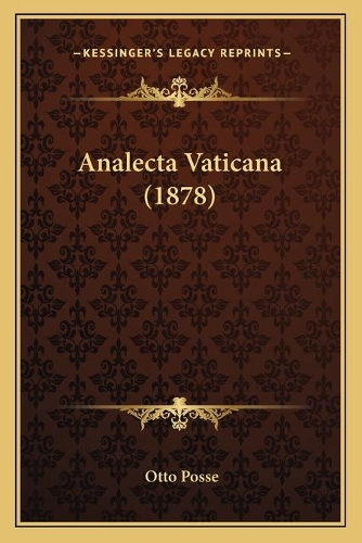 Analecta Vaticana (1878)
