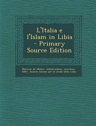L'Italia E L'Islam in Libia