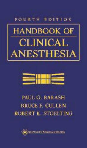 Handbook of Clinical Anesthesia