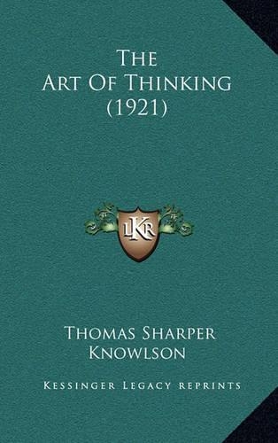 The Art Of Thinking (1921)