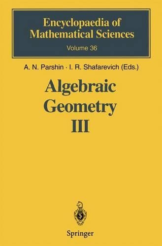 Algebraic Geometry III