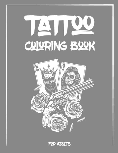 Tattoo Coloring Book For Adults