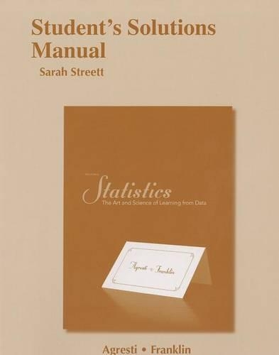 Student's Solutions Manual for Statistics