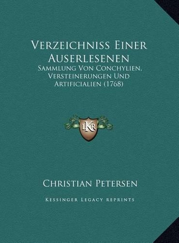 Verzeichniss Einer Auserlesenen