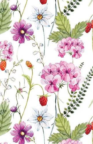 Bullet Journaling Notebook Strawberries & Flowers