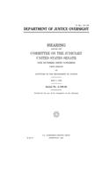 Department of Justice oversight