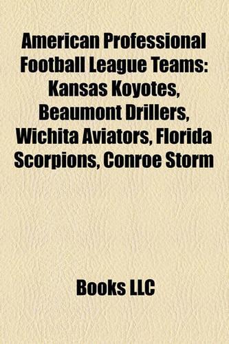 American Professional Football League Teams
