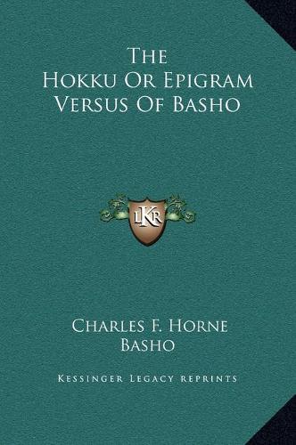 The Hokku Or Epigram Versus Of Basho