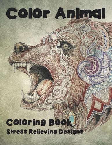 Color Animal - Coloring Book - Stress Relieving Designs