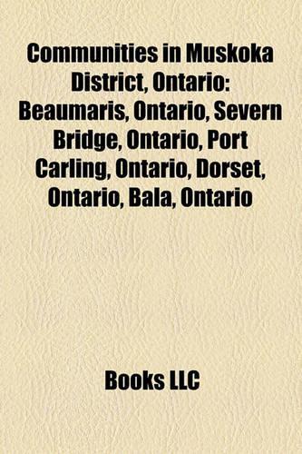 Communities in Muskoka District, Ontario