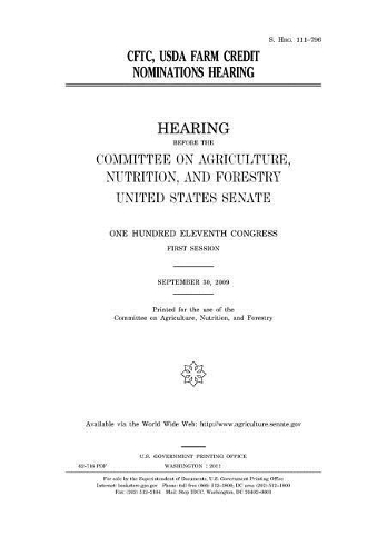 Cftc, USDA, Farm Credit Nominations Hearing