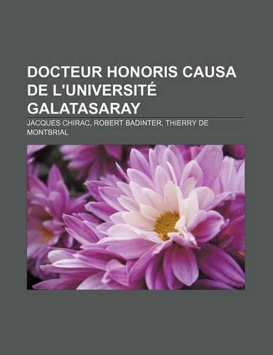 Docteur Honoris Causa de L'Universite Galatasaray