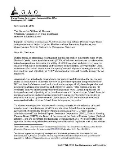 Gao-07-72r Corporate Governance