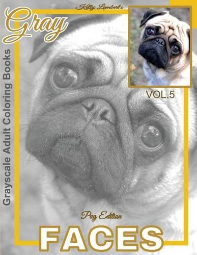 Grayscale Adult Coloring Books Gray Faces Vol.5