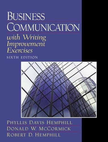 Business Communication with Writing Improvement Exercises