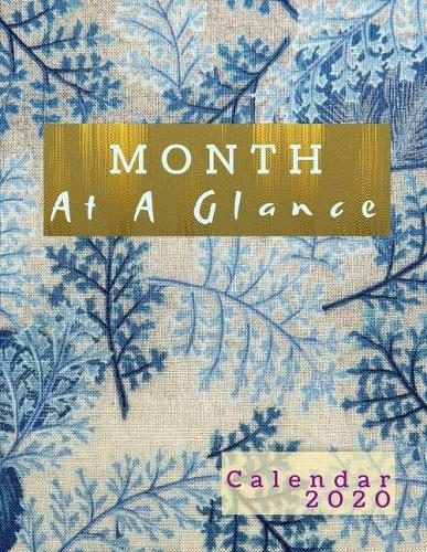 Month At A Glance Calendar 2020
