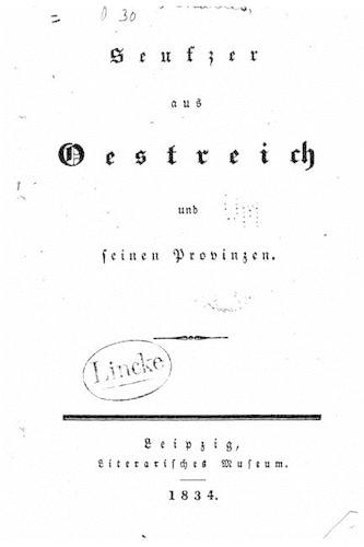Seufzer aus Oestreich und seinen Provinzen