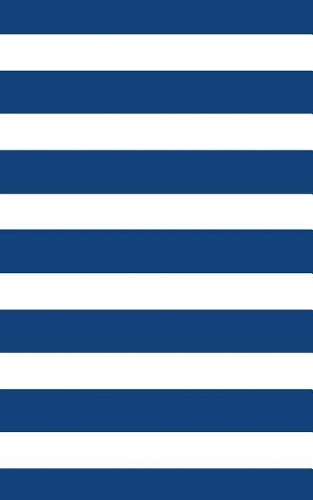 Stripes - Navy Blue 101 - Lined Notebook With Margins 5x8