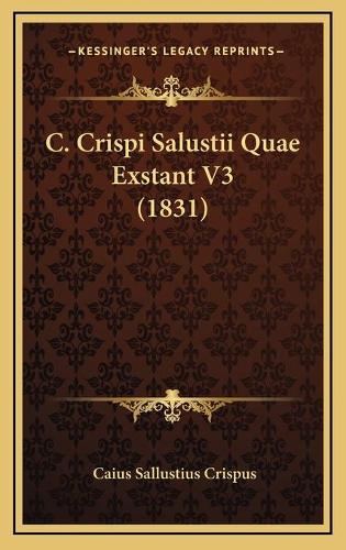 C. Crispi Salustii Quae Exstant V3 (1831)