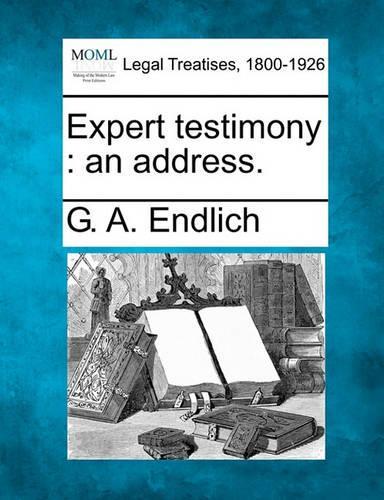 Expert Testimony