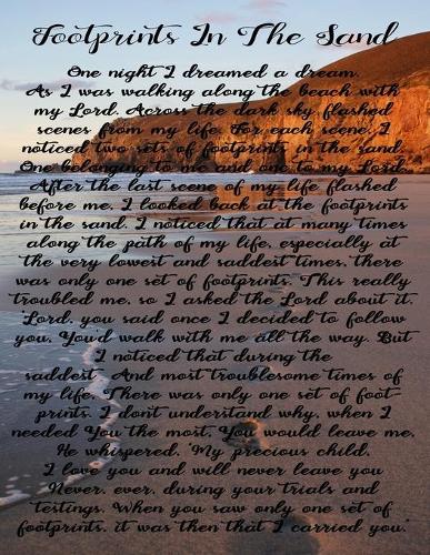 Footprints In The Sand SOAP Journal