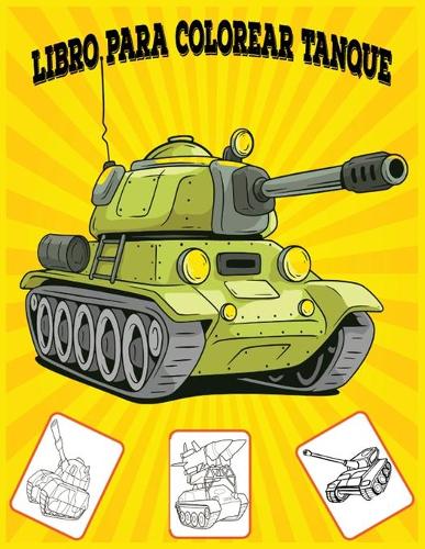 Libro para colorear tanque