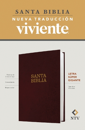 Santa Biblia NTV, Letra Super Gigante, Letra Roja, Tapa dura