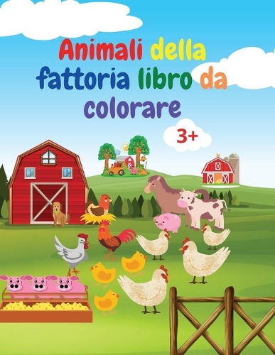 Animali della fattoria libro da colorare