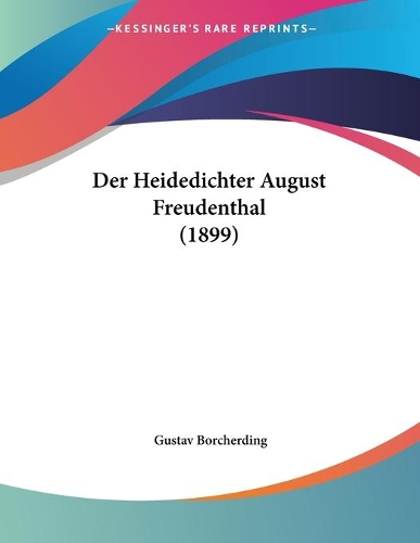 Der Heidedichter August Freudenthal (1899)