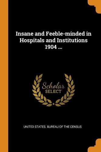 Insane and Feeble-minded in Hospitals and Institutions 1904 ...